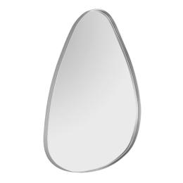 Καθρέπτης Τοίχου Britta 1430889 35x50cm Silver Mirrors & More Μέταλλο,Γυαλί