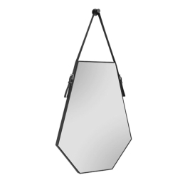 Καθρέπτης Τοίχου Emma 2260102 48,5x66cm Black Mirrors & More Πλαστικό, Γυαλί