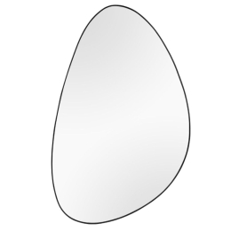 Καθρέπτης Τοίχου Ida 2070102 40x60cm Black Mirrors & More Μέταλλο,Γυαλί