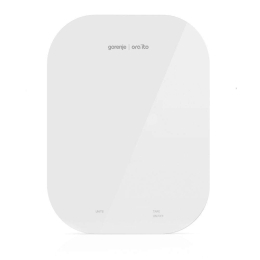 Ζυγαριά Κουζίνας Ψηφιακή 10Kg Oraito 040053401 17x2x21,8cm White Gorenje