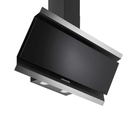 Απορροφητήρας Καμινάδα Eleganto 065033101 60cm Inox-Black Pyramis Ατσάλι,Γυαλί