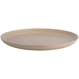 Δίσκος - Πιατέλα Puro PT4143NT Φ42x3cm Natural Present Time Bamboo
