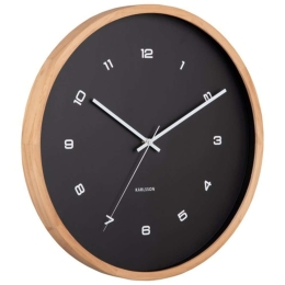 Ρολόι Τοίχου Modesta KA5938BK Φ41,6x5,5cm Black Karlsson Ξύλο