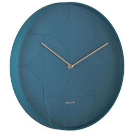 Ρολόι Τοίχου Echelon KA5948DB Φ40x4,5cm Dark Blue Karlsson Μέταλλο