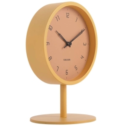 Ρολόι Επιτραπέζιο Stark KA5951YE Φ15x22,5cm Honey Yellow Karlsson Μέταλλο
