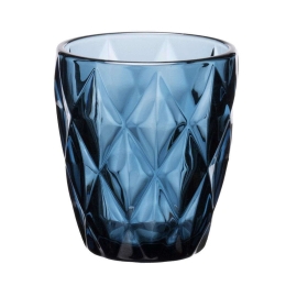 Ποτήρι Ουίσκι Kare 52.701.51 260ml Blue Cryspo Trio Γυαλί
