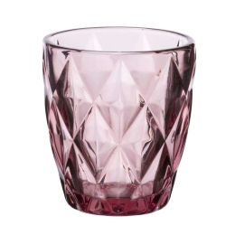 Ποτήρι Ουίσκι Kare 52.702.51 260ml Purple Cryspo Trio Γυαλί
