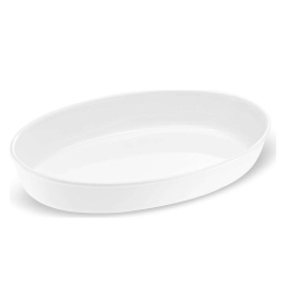 Πυρίμαχο Σκεύος Οβάλ 26.000.85 42x27,5x7cm White Cryspo Trio Πορσελάνη