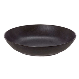 Πιάτο Βαθύ Στρογγυλό 47.600.02 Φ21cm Black Matte Cryspo Trio Πορσελάνη