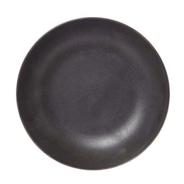 Πιάτο Γλυκού Στρογγυλό 47.600.03 Φ21cm Black Matte Cryspo Trio Πορσελάνη