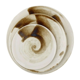 Σερβίτσιο Πιάτα Φαγητού (Σετ 20Τμχ) Splash 47.700.40 Beige-Brown Cryspo Trio 20 τμχ Πορσελάνη