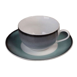 Φλυτζάνι Τσαγιού Με Πιατάκι Fantastic 25.431.16 250ml Multi Cryspo Trio Πορσελάνη