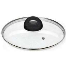 Καπάκι Κατσαρόλας Petra 70.020.120 Φ20cm Clear-Black Cryspo Trio Γυαλί