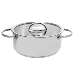 Κατσαρόλα Βαθιά Superior 60.000.22 Φ22x12,5cm 4,6Lt Inox Cryspo Trio 22cm Ανοξείδωτο Ατσάλι