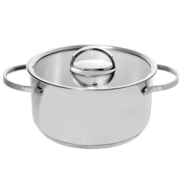 Κατσαρόλα Βαθιά Superior 60.000.24 Φ24x14cm 6,2Lt Inox Cryspo Trio 24cm Ανοξείδωτο Ατσάλι