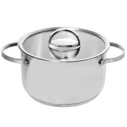Κατσαρόλα Βαθιά Superior 60.000.26 Φ26x15cm 7,8Lt Inox Cryspo Trio 26cm Ανοξείδωτο Ατσάλι