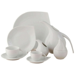 Σερβίτσιο Πιάτα Φαγητού Drop (Σετ 20Τμχ) 38.000.40 White Cryspo Trio 20 τμχ Πορσελάνη