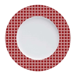 Σερβίτσιο Πιάτα Φαγητού Rubik (Σετ 20Τμχ) 24.461.40 Red Cryspo Trio 20 τμχ Πορσελάνη