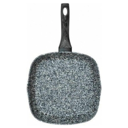 Τηγάνι Γκριλιέρα Granite 70.030.29 28cm Black Cryspo Trio 28cm Αλουμίνιο