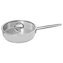 Τηγάνι Με Γυάλινο Καπάκι Superior 60.000.27 Φ26cm 3,7Lt Inox Cryspo Trio 26cm Ανοξείδωτο Ατσάλι
