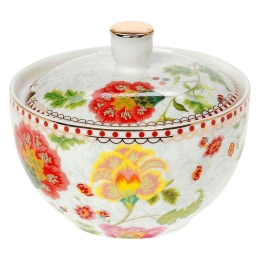Ζαχαριέρα Floral Grey 14.201.14 300ml Grey-Multi Cryspo Trio Πορσελάνη