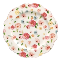 Πιάτο Ρηχό Primavera 28.096.01 Φ27cm Purple-Multi Cryspo Trio Πορσελάνη