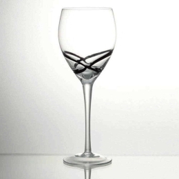 Ποτήρι Νερού Κολωνάτο X-treme 52.989.53 365ml Black Cryspo Trio Γυαλί