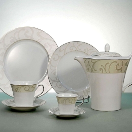 Σετ Τσαγιού Loren (9Τμχ) 24.268.31 Beige-Multi Cryspo Trio Πορσελάνη