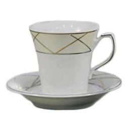 Φλυτζάνι Καφέ Global 42.265.17 Beige-Multi Cryspo Trio Πορσελάνη