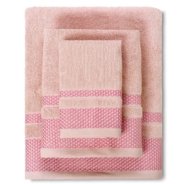 Πετσέτες Alvor (Σετ 3Τμχ) 02.520.10 Pink Cryspo Trio Σετ Πετσέτες 70x140cm 100% Βαμβάκι