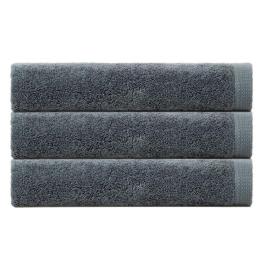 Πετσέτα 02.108.02 Grey Cryspo Trio Προσώπου 50x90cm 100% Βαμβάκι