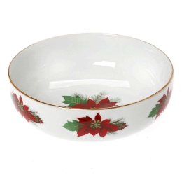 Μπωλ Σερβιρίσματος Poinsettia 06.241.121 21x7,5cm Multi Cryspo Trio