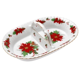Ορντεβιέρα 2 Θέσεων Poinsettia 06.241.45 28cm Multi Cryspo Trio