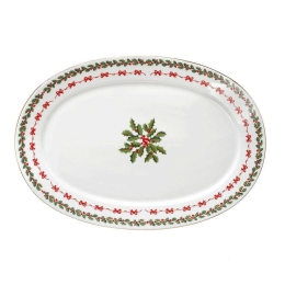 Πιατέλα Σερβιρίσματος Οβάλ Noel 06.243.07 33cm Multi Cryspo Trio
