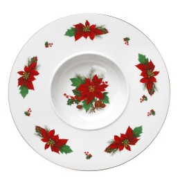 Πιάτο Ζυμαρικών Poinsettia 06.241.50 Φ30cm Multi Cryspo Trio