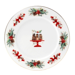 Πιάτο Φρούτου Christmas Magic 06.240.03 Φ19cm Multi Cryspo Trio