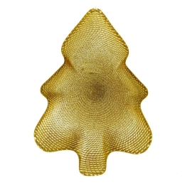 Πιατέλα Christmas Tree 80.453.057 31x22cm Gold Cryspo Trio