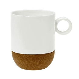 Κούπα 2013 10.013.25 280ml White-Natural Cryspo Trio Πορσελάνη,Φελλός
