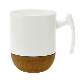 Κούπα 2053 10.053.25 280ml White-Natural Cryspo Trio Πορσελάνη,Φελλός