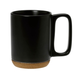 Κούπα 2075 10.075.25 300ml Black-Natural Cryspo Trio Πορσελάνη,Φελλός