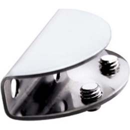 Στηρίγματα Εταζέρας (Σετ 2Τμχ) Mensole 9005 Chrome Karag Ανοξείδωτο Ατσάλι
