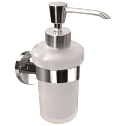 Δοχείο Κρεμοσάπουνου Grace AC34 Γυάλινο Chrome Ferro Ορείχαλκος