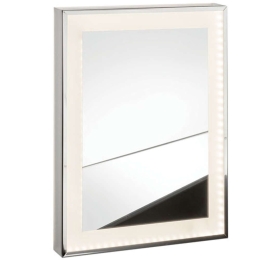 Καθρέπτης Με Φωτισμό Και Πλαίσιο LD-CS-6090 24W 60x90cm Satin Karag Ατσάλι,Γυαλί