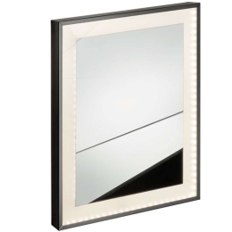 Καθρέπτης Με Φωτισμό Και Πλαίσιο LD-BM-6090 24W 60x90cm Black Karag Ατσάλι,Γυαλί