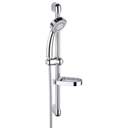 Κολώνα Ντους Με Ράφι Και Τηλέφωνο Ego N150B Chrome Ferro Ορείχαλκος