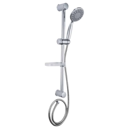 Κολώνα Σταθερού Ντους Sia KTB-10-A Chrome Praxis Ατσάλι,Πλαστικό