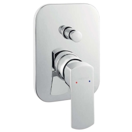 Μίκτης Μπαταρίας Ντους 2 Εξόδων Alba BLB7PVL Chrome Ferro Ορείχαλκος