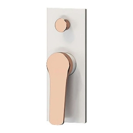 Μίκτης Μπαταρίας Ντους 2 Εξόδων Andare WNX248A73PH-RG White-Rose Gold Karag Ορείχαλκος