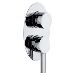 Μίκτης Μπαταρίας Ντους 3 Εξόδων Sinar FA24X63C Chrome Praxis Ορείχαλκος