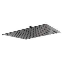 Κεφαλή Ντους Τετράγωνη Slim DSN08BL 30x30cm Black Ferro Ανοξείδωτο Ατσάλι